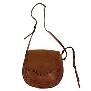 High End Small Designer Rebecca Minkoff Brown Leather Shoulder Bag Purse